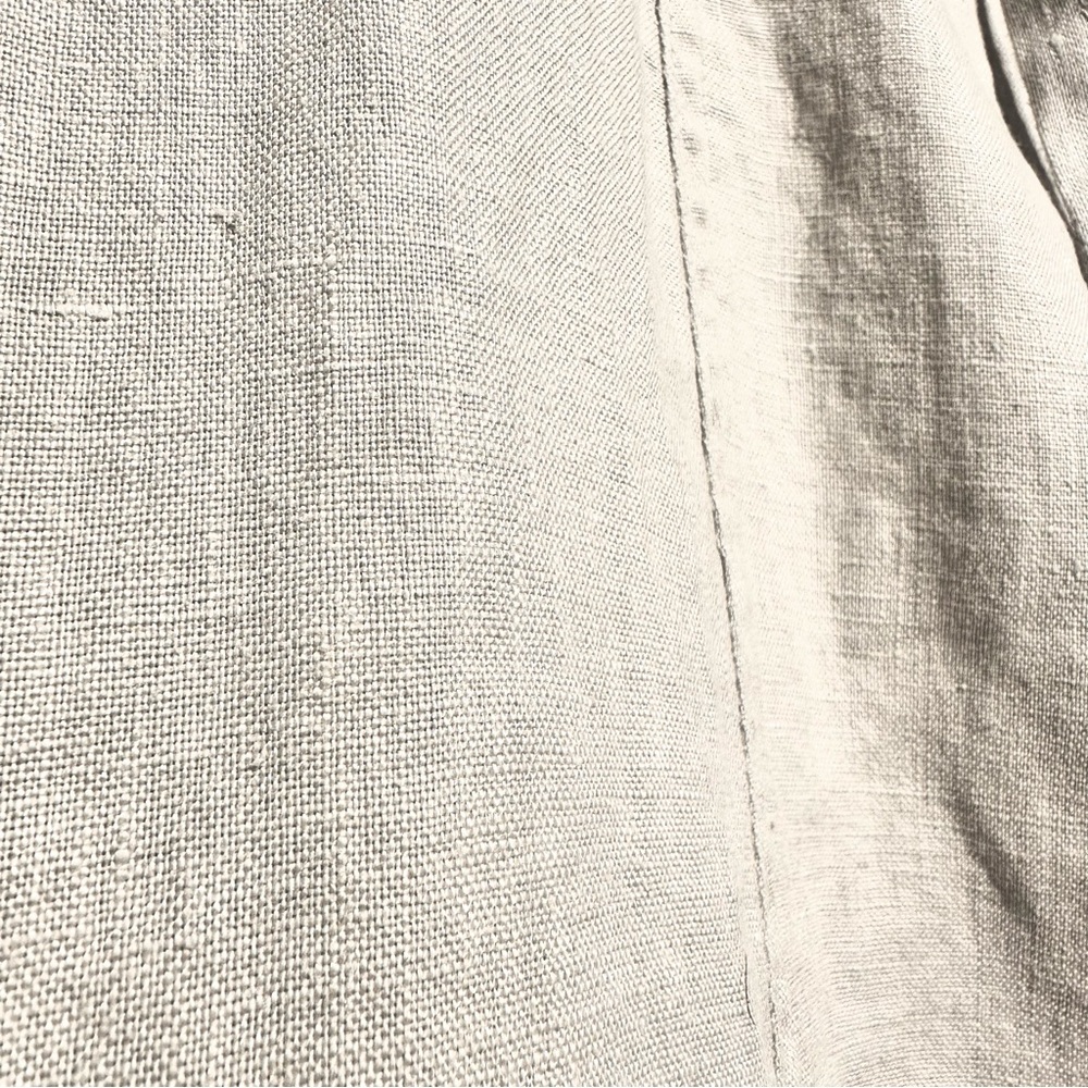 RW&CO Linen Blend A Line Skirt Drawstring Resort Cruise Vacation Neutral Size 6 - Picture 4 of 8